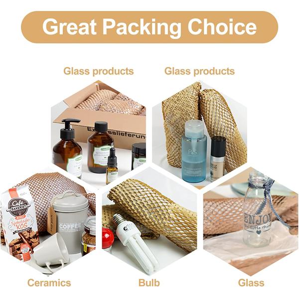 Creatrust Packaging Cushioning Wrap Pack Kraft Stuck Greaseproof Roll Other Chemical Honeycomb Paper