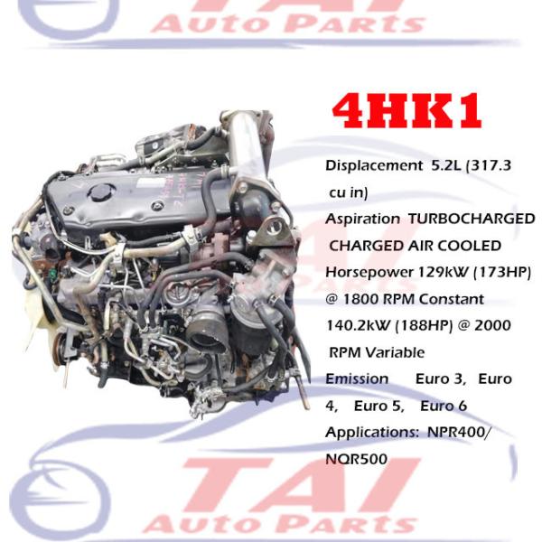 5.9L Motores japoneses usados 4JB1 4HF1 4HE1 4HK1 4HG1 4JA1 para ISUZU