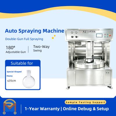 Industrial Automatic Spray Machine, Coating Equipment for Glass Bottle UV Paint and Glaze Spraying