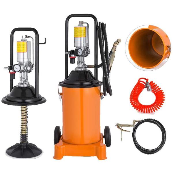 3 Gallon 12l Pneumatic Grease Pump High Pressure 0.8Mpa Air Operated Transfer Pump