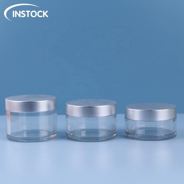 Minimalist Design PET Cream Jar with Customizable Colors and Recyclable Material for Modern Skincare Packaging