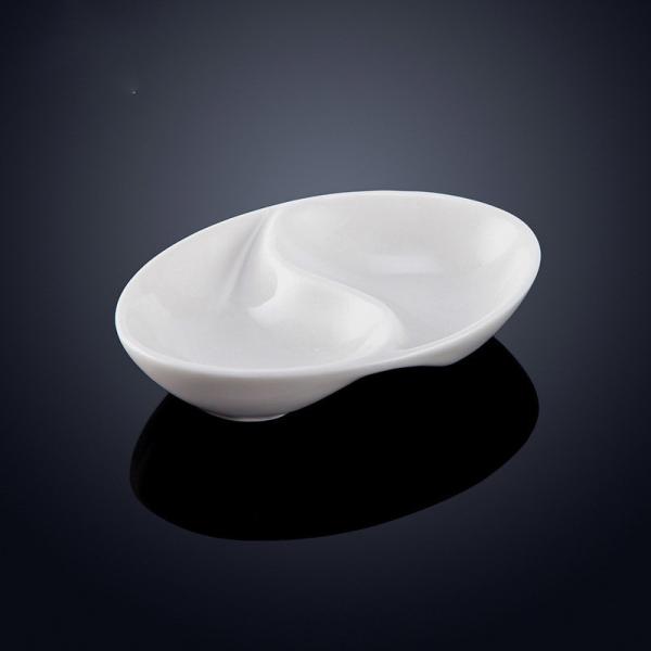 Белый фарфоровый обеденный набор Полированная керамическая посуда Современная