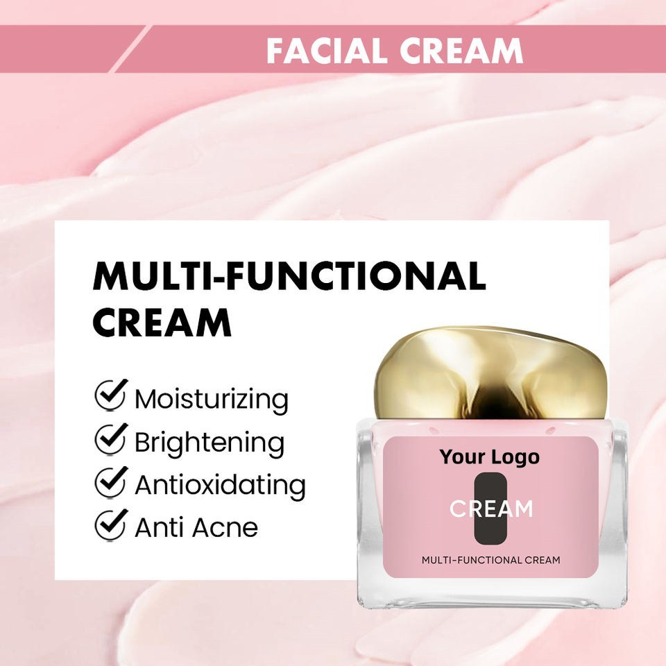 OEM ODM brand organic skin care face cream beauty product anti-aging facial moisturizing cream collagen wrinkle removing and brightening face cream
