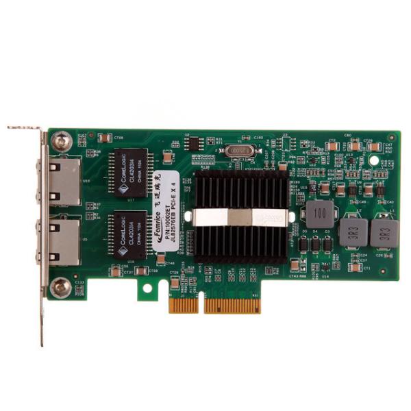 Femrice 10/100/1000Mbps Dual Port RJ45 Slots Ethernet Server Adapter Intel 82576EB Chipset PCIex4 Server Network Cards