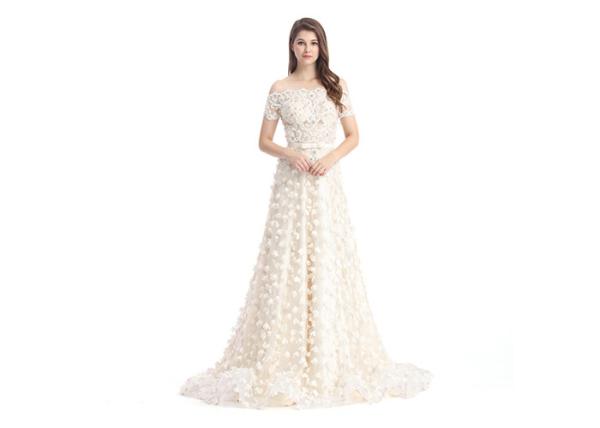 Women Formal Wedding Bridesmaid Dresses Saudi Arabic Evening Dress Floor - Length