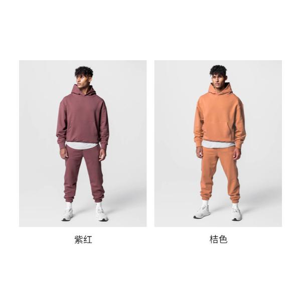 Long Pants Men's Outerwear Hoodies Sweatshirts Knitted Weaving Method Tracksuit For Men