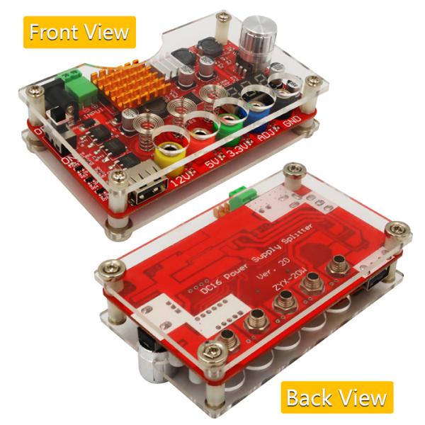 Входной сигнал DC 13-24V к (ADJ) доске проламывания напряжения тока выхода 3.3V, 5V, 12V и 1.8V-10.8V