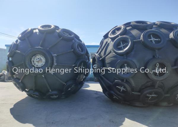 Long Shelf Life 24 Months 80kpa Floating Pneumatic Marine Rubber Fender Design Using Life 10 Years