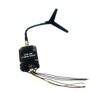High-efficiency 64CH FPV VTX (Pit/2W/4W) with IRC, 7-26V Input & SMA Connector for Racing Drones
