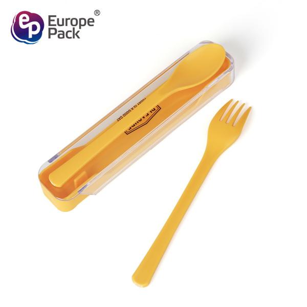 Healthy Eco-Friendly Plastic Cutlery Fork Spoon Set Travel Picnic Camping Flatware Set