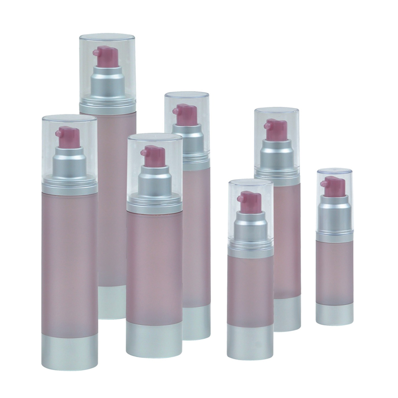 P6602-1 бутылка 15ml 30ml 50ml 60ml 80ml 100ml 120ml пластиковая безвоздушная с алюминиевым воротником и низкопробным косметическим bottlesse лосьона