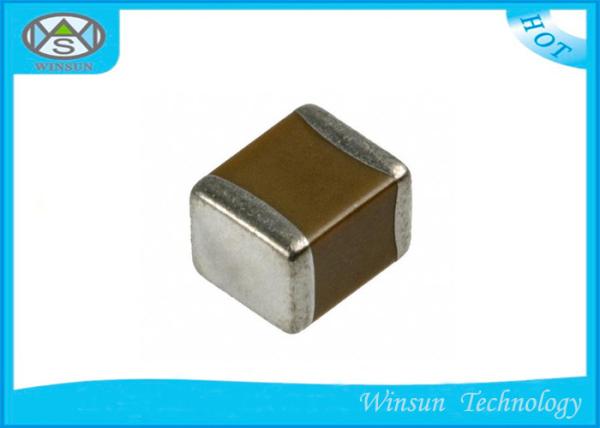 Yellow High Voltage Smd Capacitors High Stability 0805 / 2012 For Digital Modems