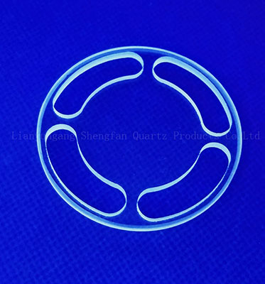 Прозрачная стеклянная пластина кварца с лазером полупроводника отверстия сверля 100мм