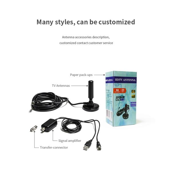 Магнитная тарелка Спутниковая наружная антенна Цифровой адаптер на 12 В телевизионную антенну