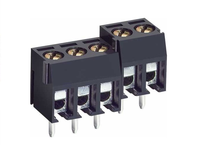 Тангаж клетки латуни покрынный Ni разъем терминального блока винта PCB 5mm/5.08mm