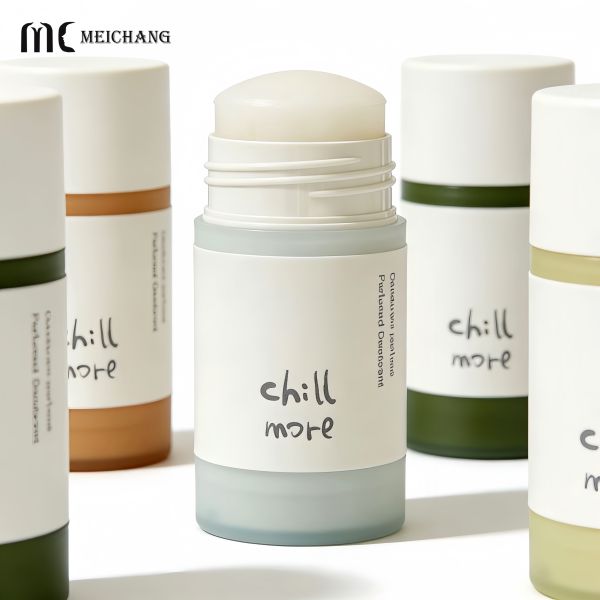 50G / 75G PP Double Shoulder Sleeve Twist-Up Deodorant Stick Container with Food-Grade Material