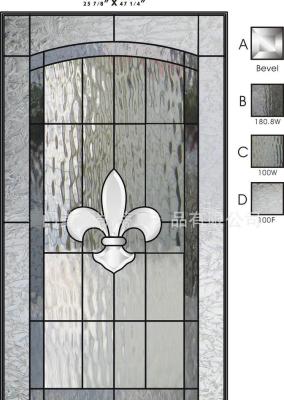 Vidro Leaded decorativo de Caming da pátina para portas interiores