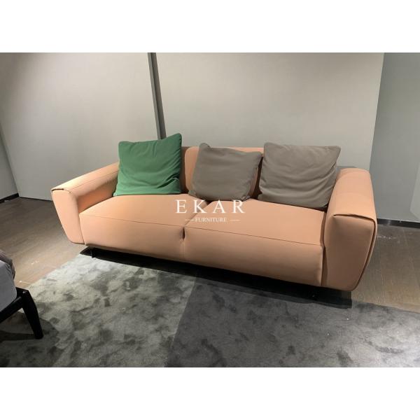 Modern 3 Seater Fabric or Leather Living Room Sofa
