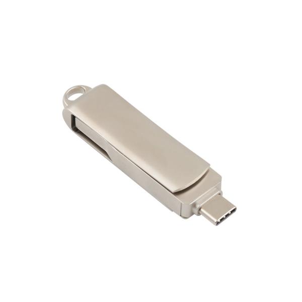 Серебряный тип USB ЛОГОТИПА лазера тела c с отверстием для ключа может положить талреп и кольцо для ключей