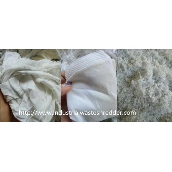 Máquina inútil de la trituradora de la materia textil de la ropa vieja, cortadora de la basura de la materia textil de la fibra del pedazo