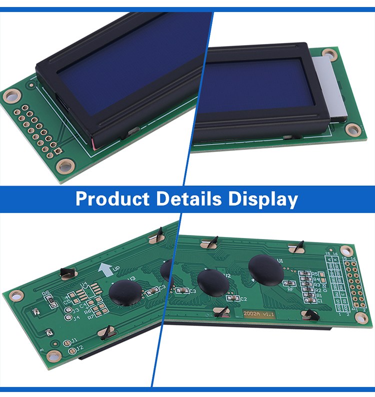Blue Film White Letters 2002A High Brightness LCD Screen Audio Amplifier Display Screen Factory Outlet