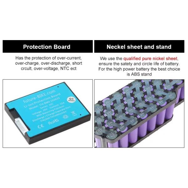 36V 48V электрический велосипед аккумулятор 14.5AH 17AH с корпусом Hailong Downtube