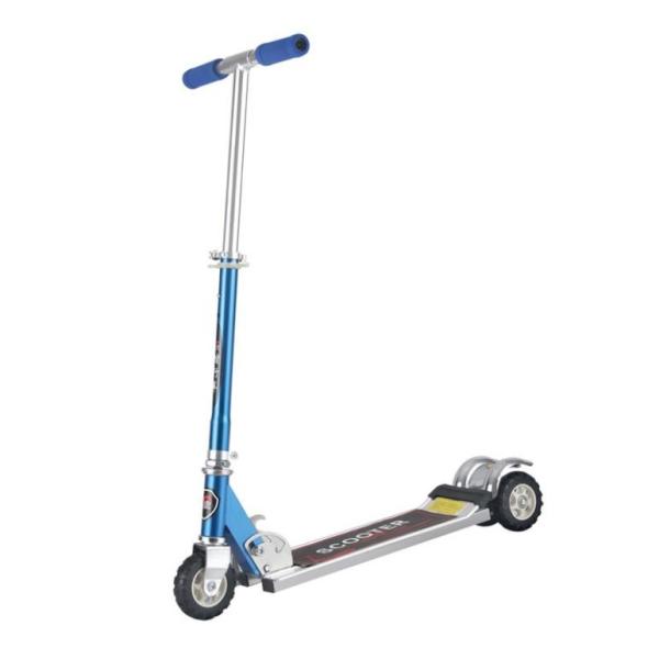 Children'S 3 Wheels Skate Kick Scooter Wide Plate Knobby Tires For Age 6-12