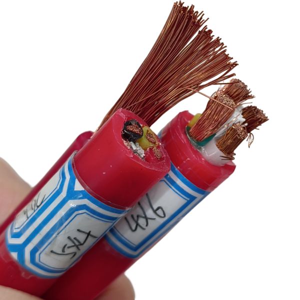 Cable de goma de silicona ignífuga de 0,6 kV, cable eléctrico flexible, larga vida útil