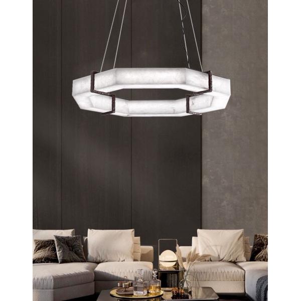 Spanish Marble Spectacular Alabaster Chandelier Large Alabaster Infinity Chandelier Marble Pendant Lighting Home Decor