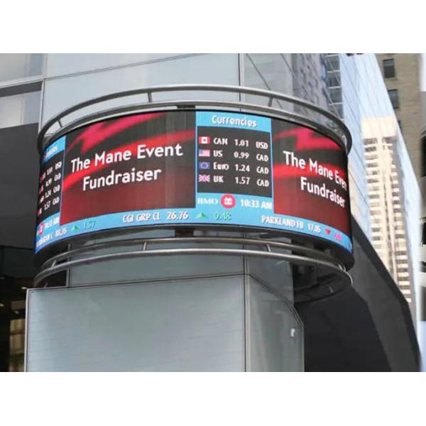 Outdoor Curved Advertising Full Color IP65 P6.25 Led Video Walls