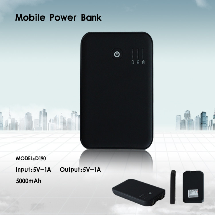 Mini USB Input 5000mAh USB Power Packs Support Large Logo Printing