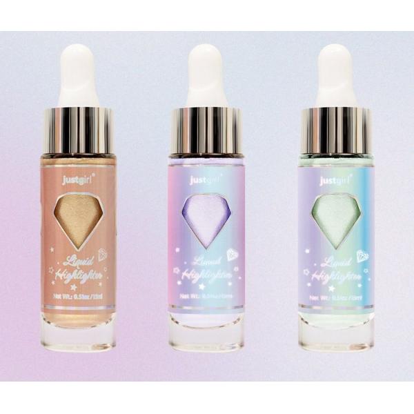 Gold Vegan Glitter Makeup Highlighter Liquid 15ml Long Lasting Multipurpose