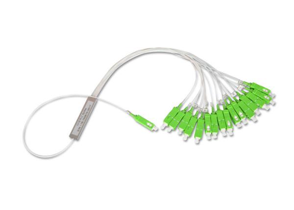 Divisor de aço da fibra ótica do tubo 1*16 0.9mm 1.5M PON