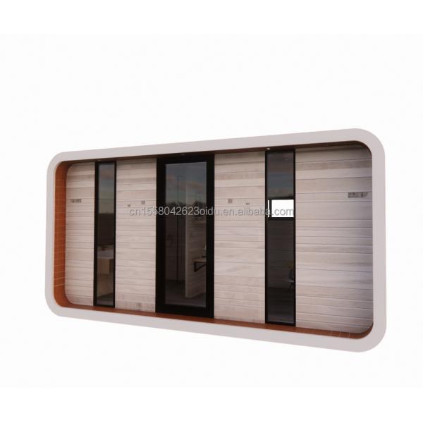 Family Living Wooden Floor 20ft Seashore Holiday Special Shaped House with Customized Color and Fast Installation