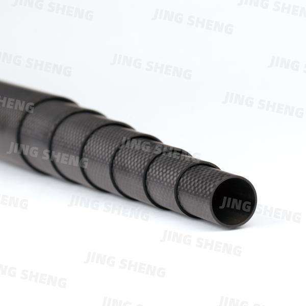 OEM 3K Carbon Fiber Tubes 12ft-45ft Carbon Fiber Telescopic Poles For Window Cleaner Poles