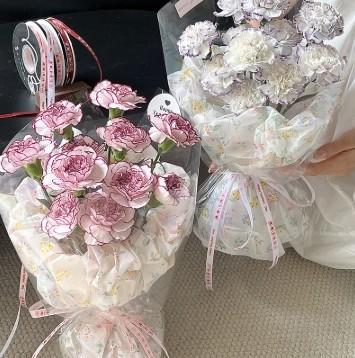 Garden Bear Milk Cotton Art Flower Packaging Paper 35*50cm Florist Wrapping