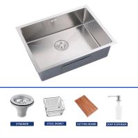 18 Gauge sous-monté évier de cuisine en acier inoxydable poli et brossé finition