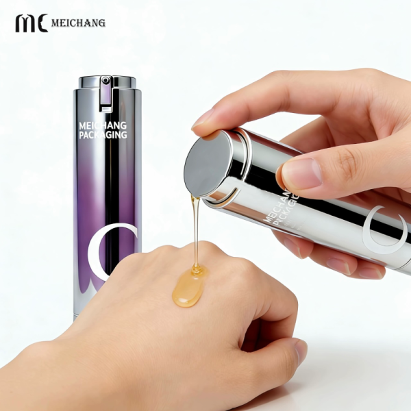 15ml 30ml 50ml Press-Type Refillable Airless Pump Bottle with Eco-Friendly Materials for Serums and Creams