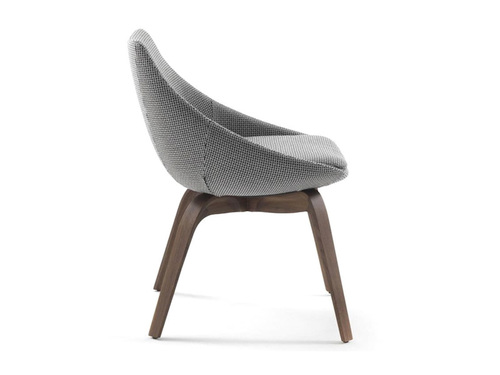 Penelope Porada Dining Chairs / Solid Canaletta Walnut Porada Furniture Italy