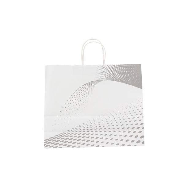 Eco Friendly Food Recycled Paper Bags CMYK Color Custom Print