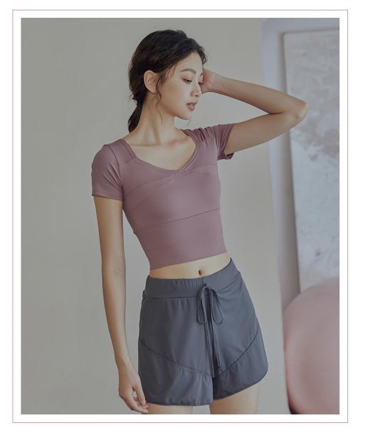 New Design Big Neck Short Sleeve Big Neck Crop Top T Shirts