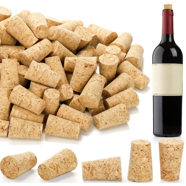 Acceptable Customer's Logo Natural Wine Cork for Conical Bottle Stopper Homemade Wine