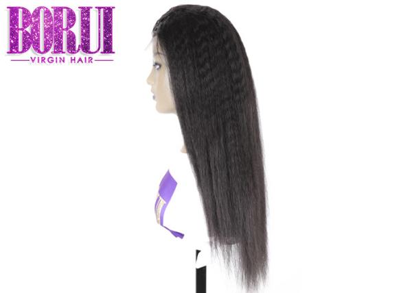 Swiss Lace Full Lace Human Wigs Glueless Kinky Straight Wig Dyed Bleach