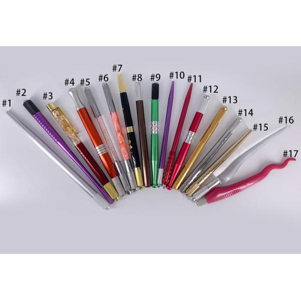 Ручка татуировки Microblading головы постоянного макияжа алюминиевого сплава перекрестная