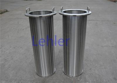Elementos de filtro do fio da cunha da elevada precisão 150 mícrons para o auto - filtro da limpeza