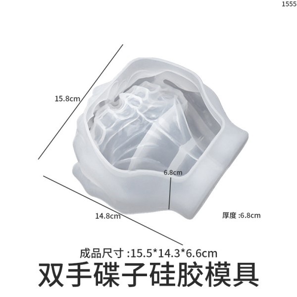 Crystal dropper resin, hands together, plate, thickened gypsum ashtray, storage box, silicone mold