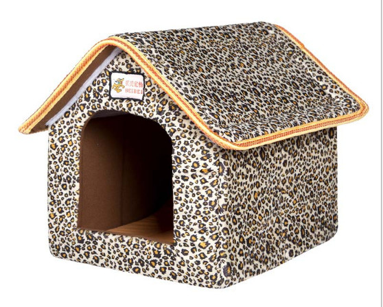 Removable pet dog house, kennel, cat litter, dog supplies, pet supplies wholesale；S.M.L.Yellow, Blue, Brown, Red, Leopar