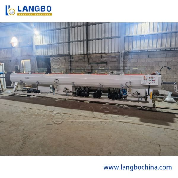Computer Control PVC Pipe Extrusion Line , Twin Screw Pvc Tube Making Machine