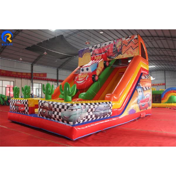 Home Bouncy Slide Playground for Kids Max Capacity 100-500kg Inflatable Double Slides