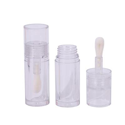 Plastique transparente grosse tête brosse lèvre tube de glaçage petit pour mettre en évidence liquide